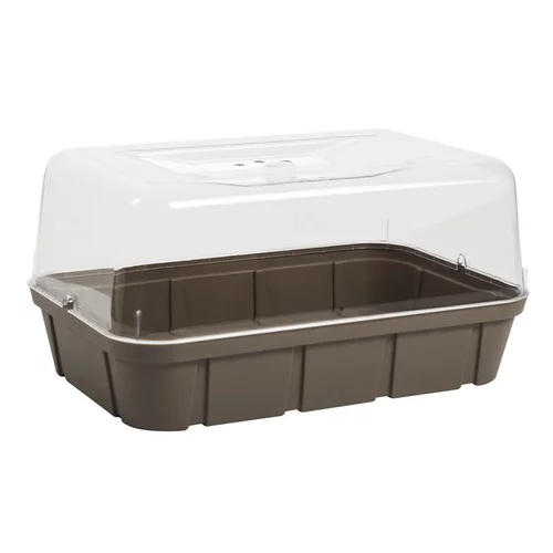 Mini serre taille L couleur taupe Eda - 56 x 38 x 25 cm