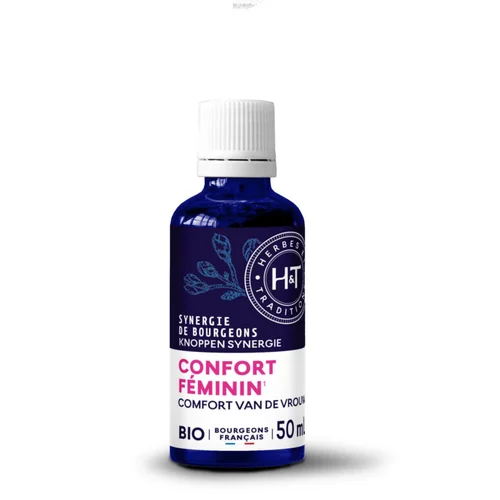 Complément alimentaire synergie gemmo confort féminin bio Herbes et Traditions - 50 ml