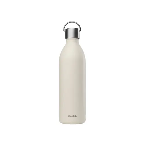 Bouteille isotherme en inox recyclé Qwetch Active Matt sable - 1 L