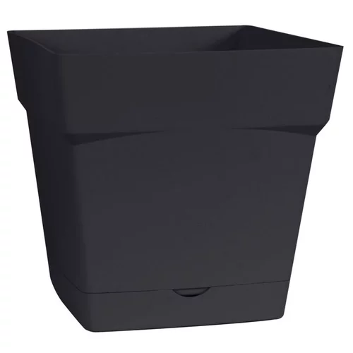 Pot carre Toscane Gris anthracite L17,4 x l17,4 x H17