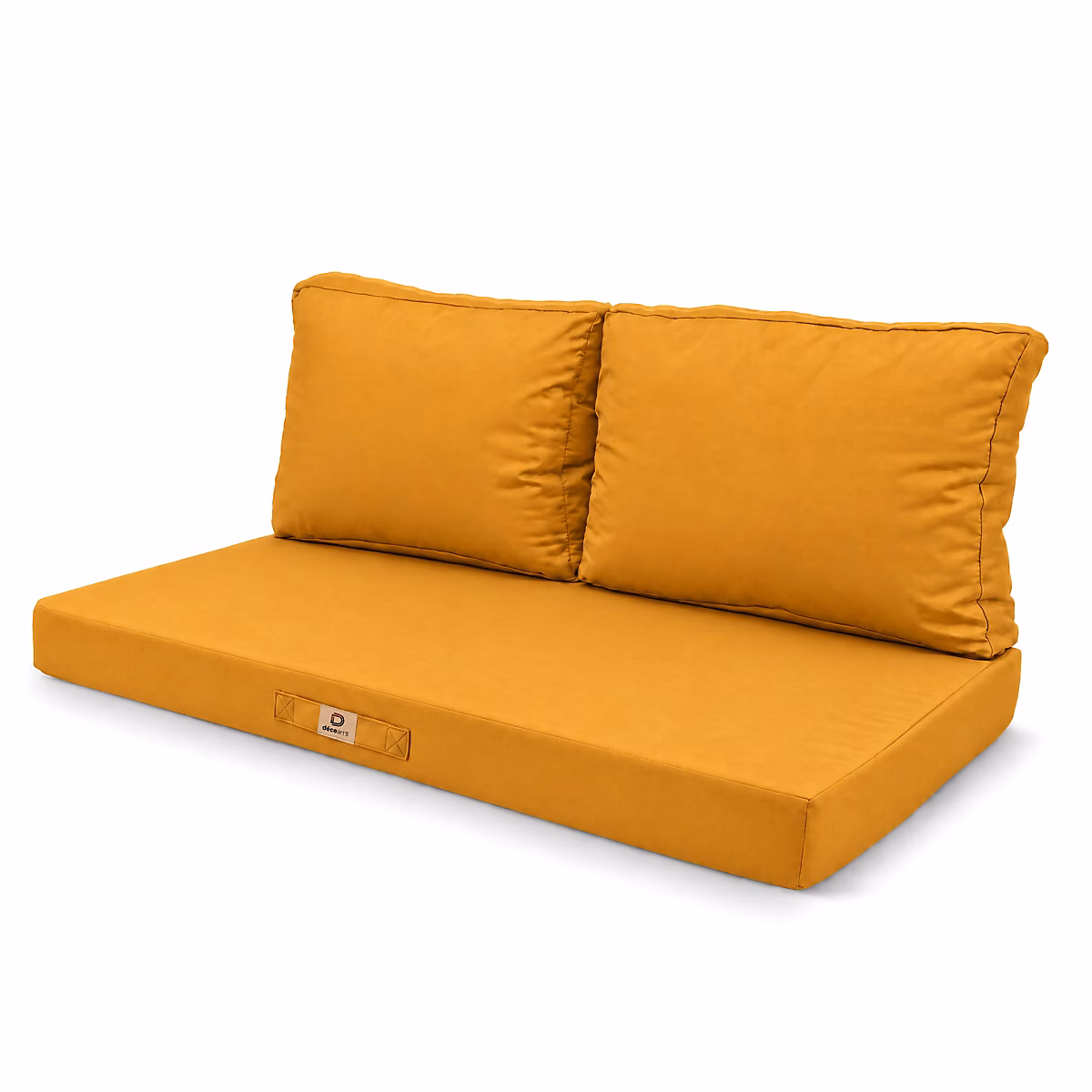 Coussins pour salon de jardin déhoussable 100 × 50cm Jaune