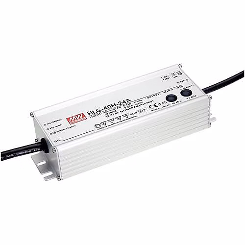 Driver LED HLG-40H-12A 12 V DC 3 – 33 A IP65, Boîtier métallique, 39 W