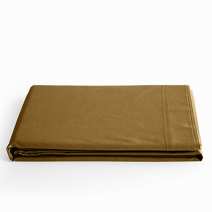 Drap plat Coton Pur Prémium 240 × 300 cm Marron