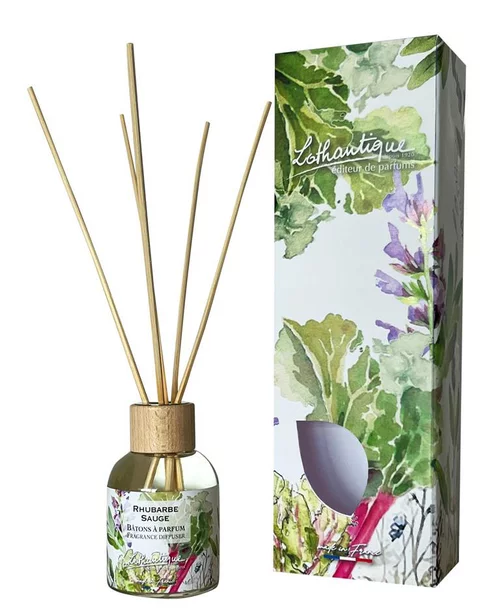 Bâton à parfum Lothantique Jardin d'aquarelles Rhubarbe Sauge – 100 ml