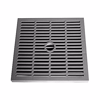Grille de sol grise 200 × 200 mm Fitt