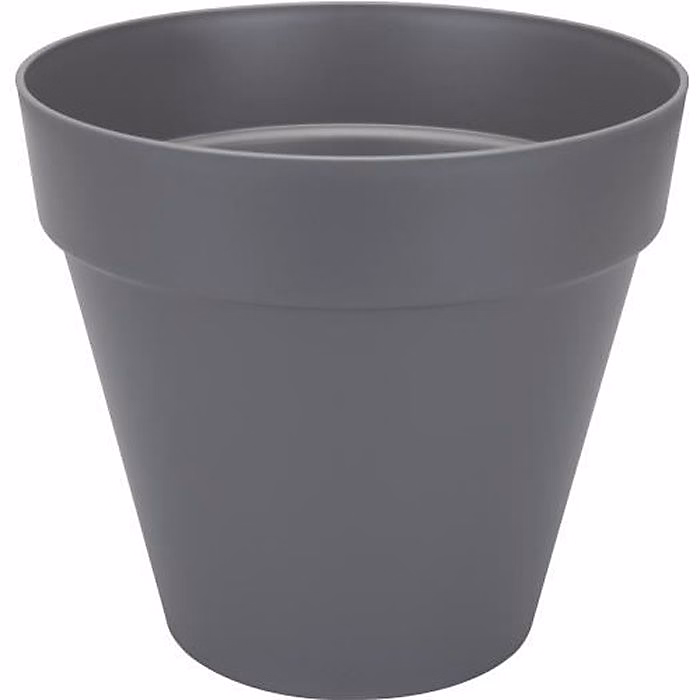 ELHO Pot de fleurs rond Loft Urban – 30 cm, Gris anthracite