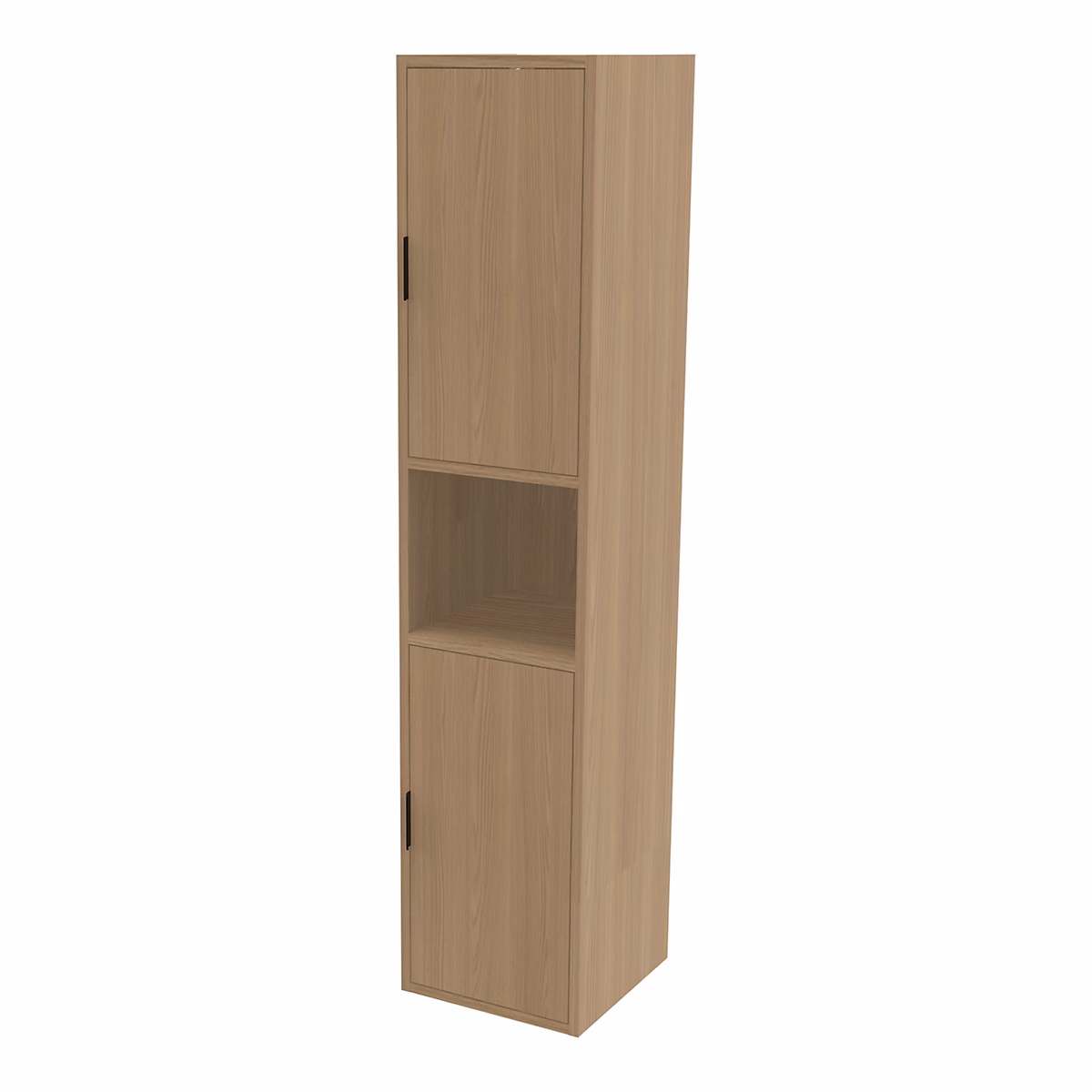 Colonne de salle de bains 2 portes suspendue H.160 x P.36 x l.35 cm effet chêne GoodHome Nava – Réf. WITCGUJJW7906662956