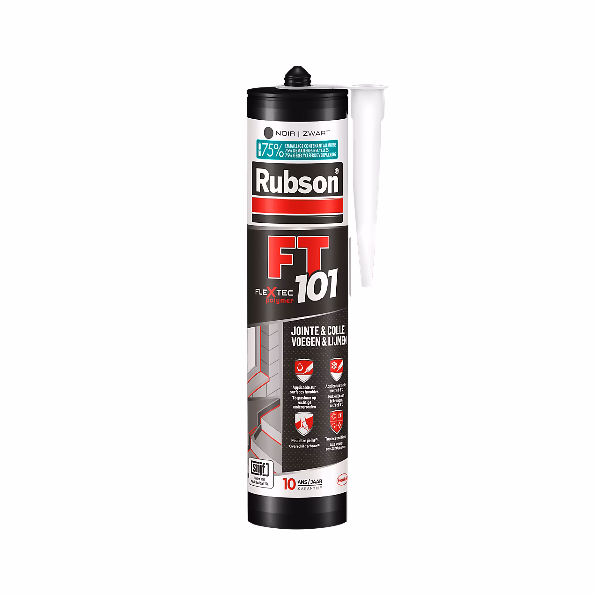 Mastic FT101 Rubson joint noir 280ml – Réf. IVKOHFCBE2283485189