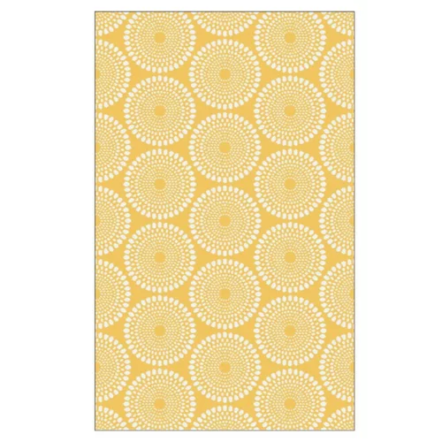 Tapis Rio yellow en polypropylène recyclé Fab Hab