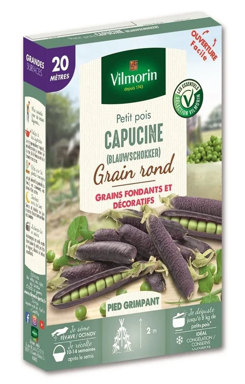 Pois Capucine Blauwschokker Vilmorin - graines à semer