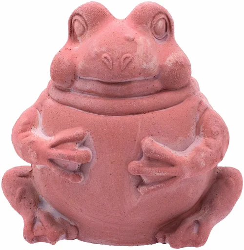 Grenouille en terre cuite rouge Anticomestiere Ranocchio - 17 x 13 x 16 cm