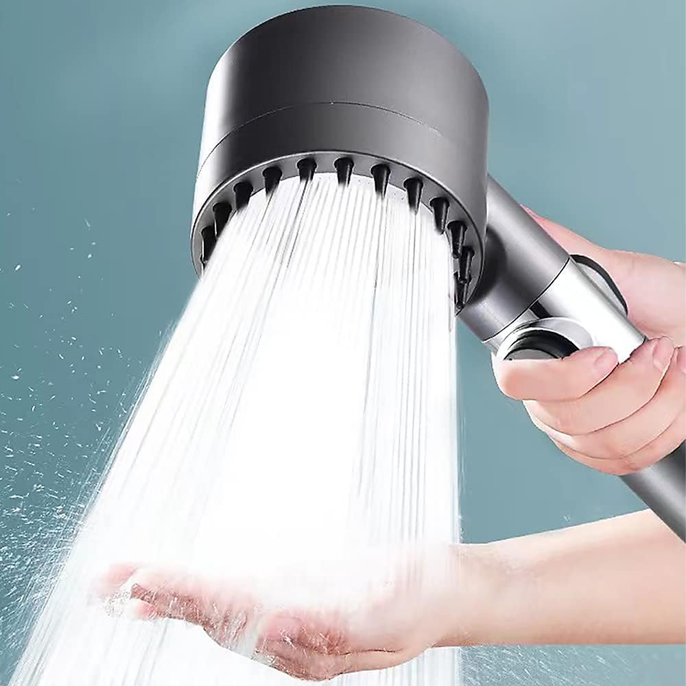 3 modes réglables | pommeau de douche massant anticalcaire avec fonction d'arrêt – pommeau de douche d'hydrothérapie