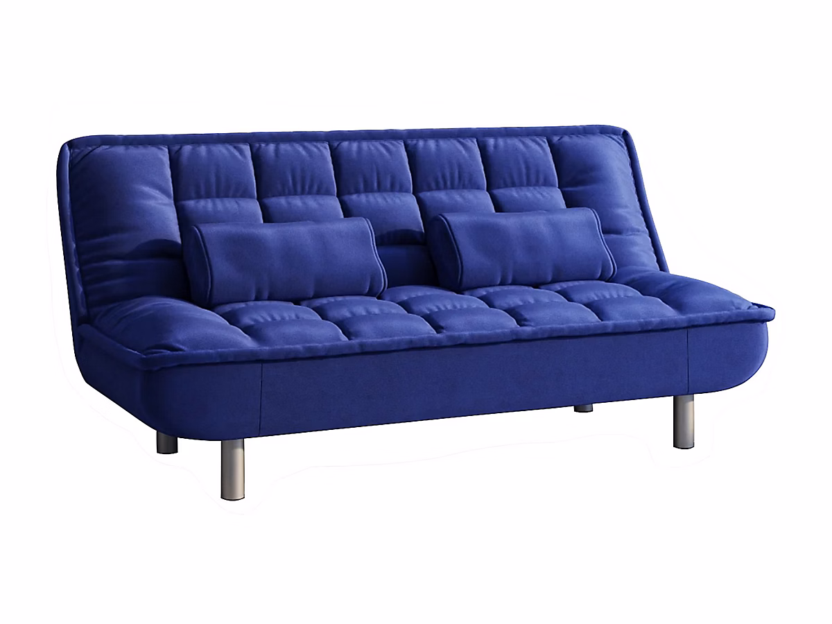 Canapé 3 places convertible clic | clac MISHAN en tissu – Bleu