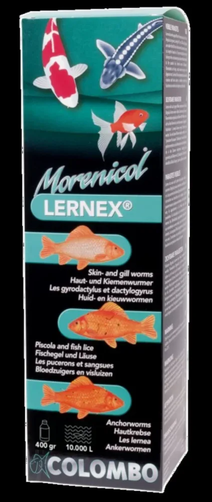 Traitement poissons de bassin Morenicol Lernex, COLOMBO BASSIN - 400g/10000L