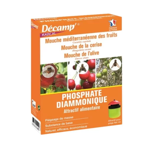 Phosphate diammonique pour mouches méditerranéennes 125 g 4,5x12x21 cm