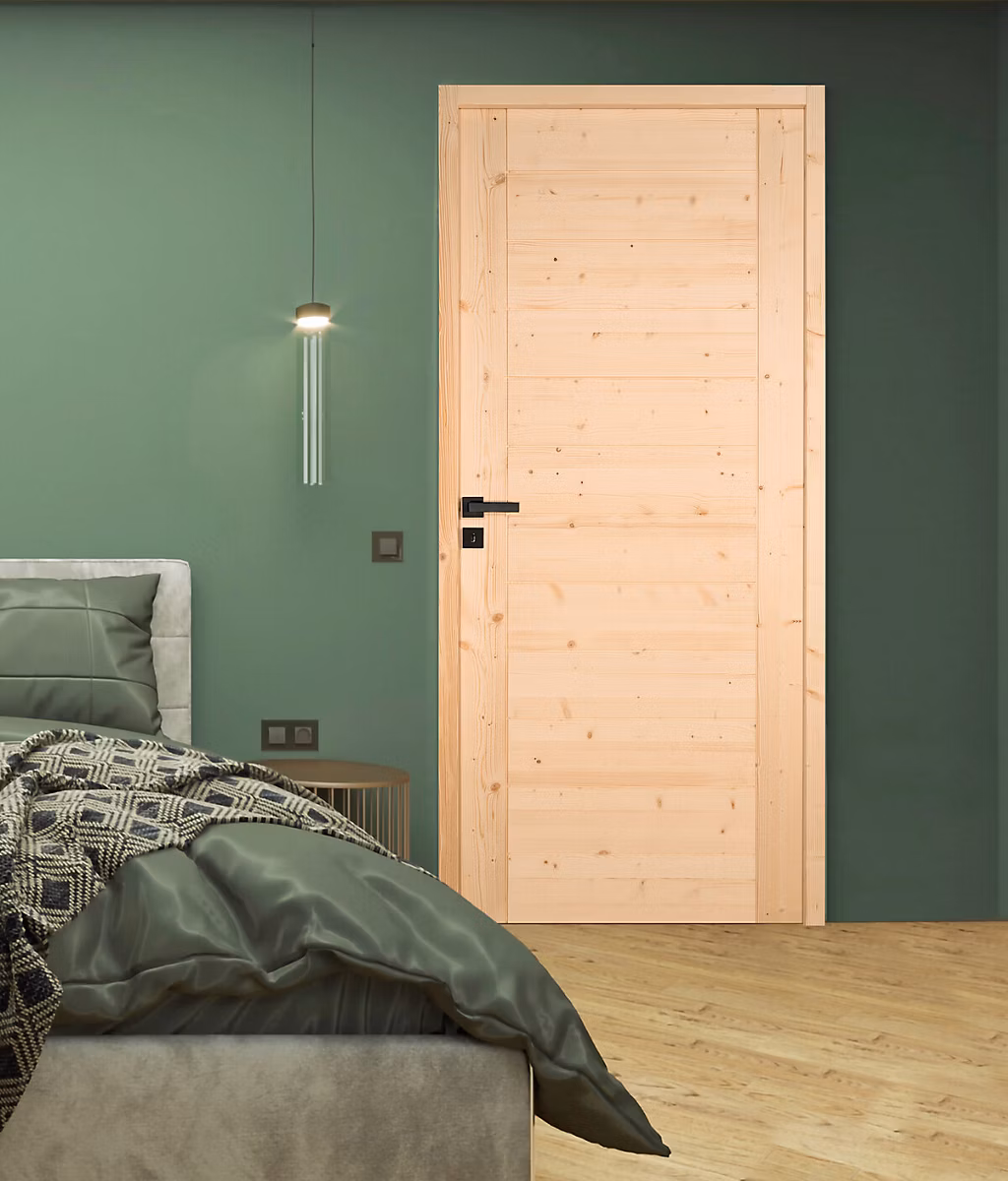 Bloc porte HORIZON bois épicéa 2040 × 730 Gauche
