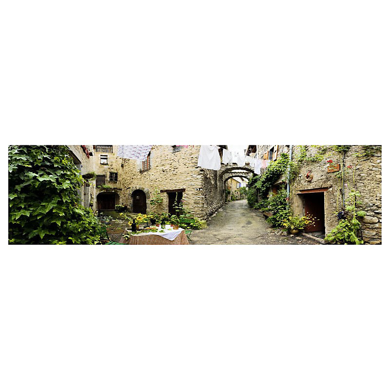 Brise vue paysage imprimé CHATILLON – H.0.8 x L.3 m, 100% occultant, Made in France par Scenolia + kit de fixation offert