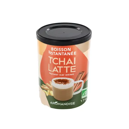 Boisson instantanée Tchaï latte bio à l’avoine Aromandise - 170 g