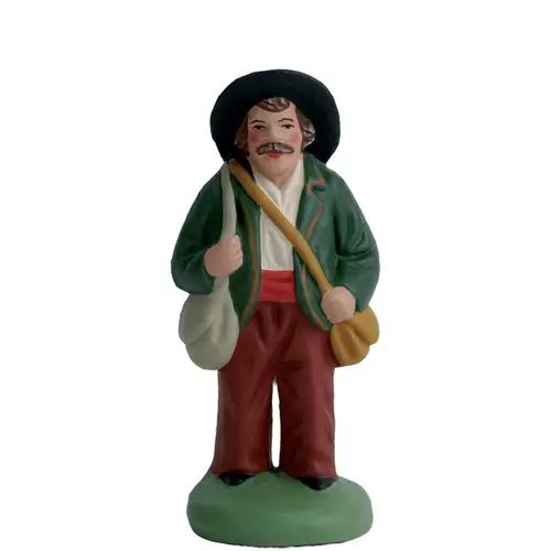 Personnage de crèche de Noël vagabond Santons Escoffier - 7 cm