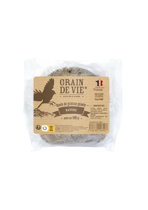 Boule de graisse géante nature sans filet Grain de Vie - 540 g
