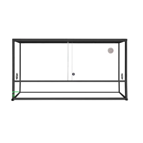 Terrarium pour reptile coloris noir en aluminium Reptile Planet Élégance – 80 x 45 x 45 cm