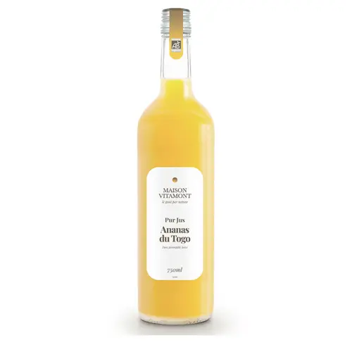 Pur jus ananas du Togo bio Vitamont – 75 cl