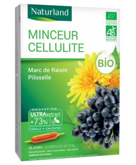Naturland - Extrait Fluide Bio - Marc de raisin, Piloselle