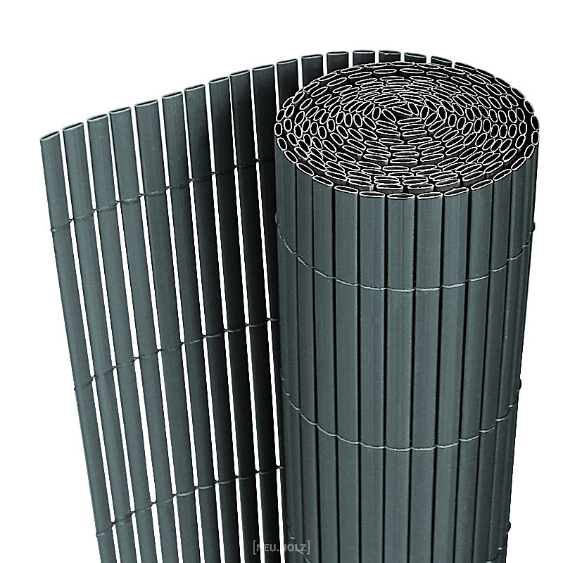 Clôture Brise Vue Hidden Brise Vent PVC Gris 150 × 300 cm neu.holz