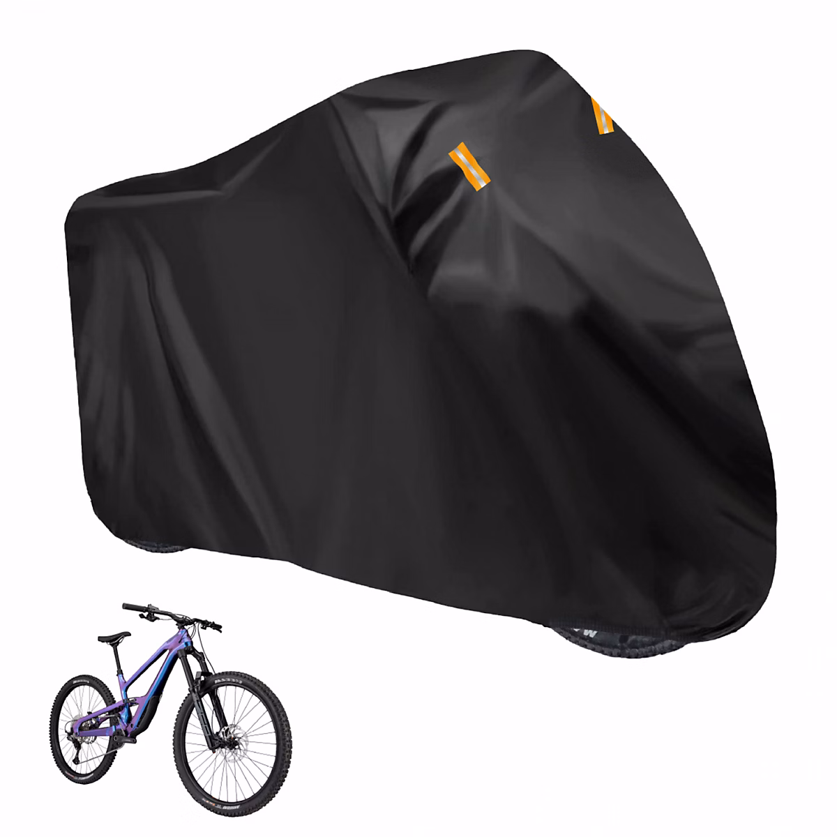Bâche | housse de protection imperméable pour vélo – 200 × 75 × 110 cm – Noir – Linxor