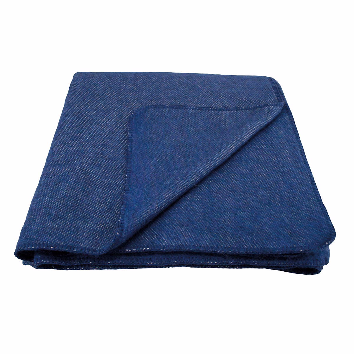 Couverture chaude laine et mohair (180 × 240 cm – Bleu Foncé)