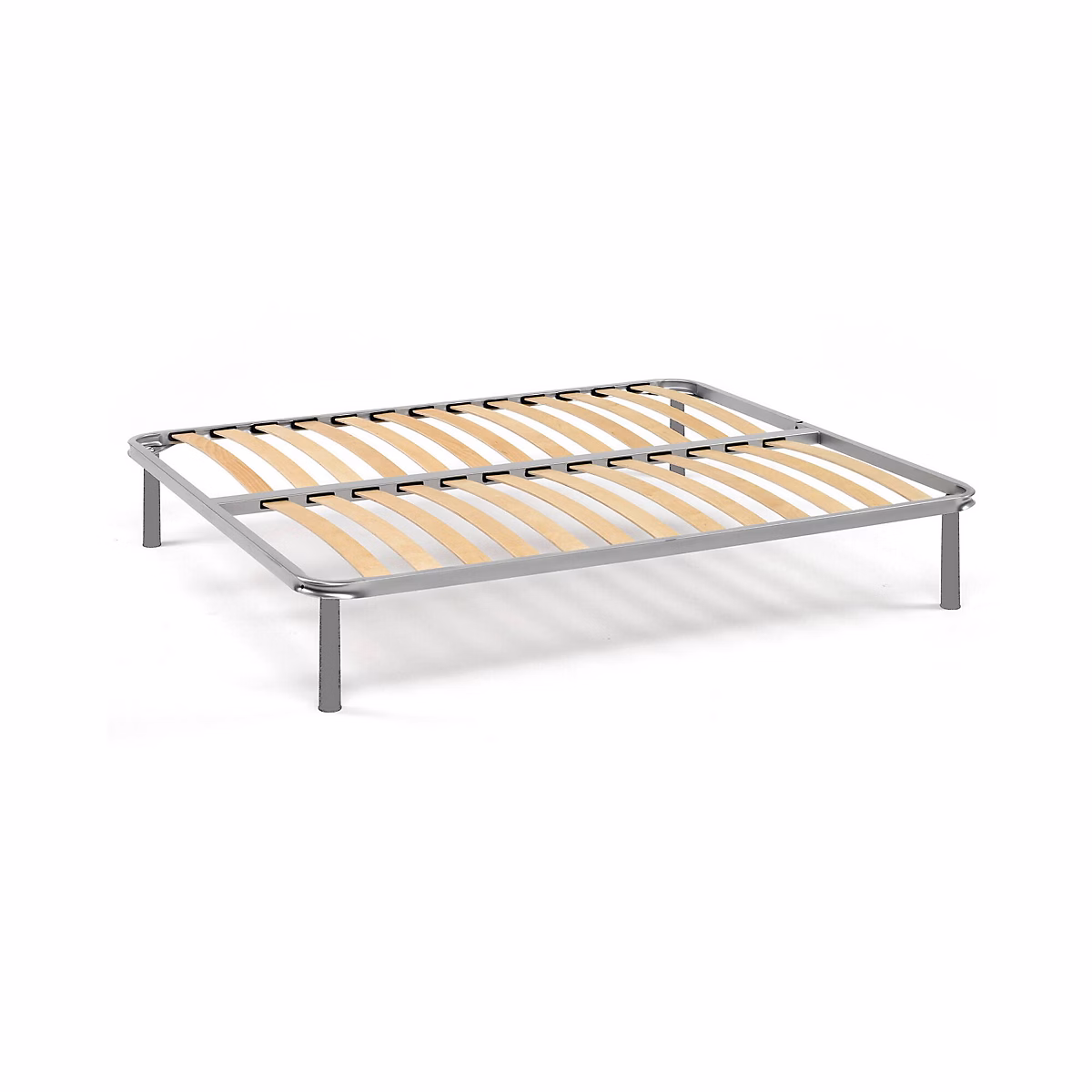 Cadre de lit une place et demi Fancy – 120 × 200 cm Gris
