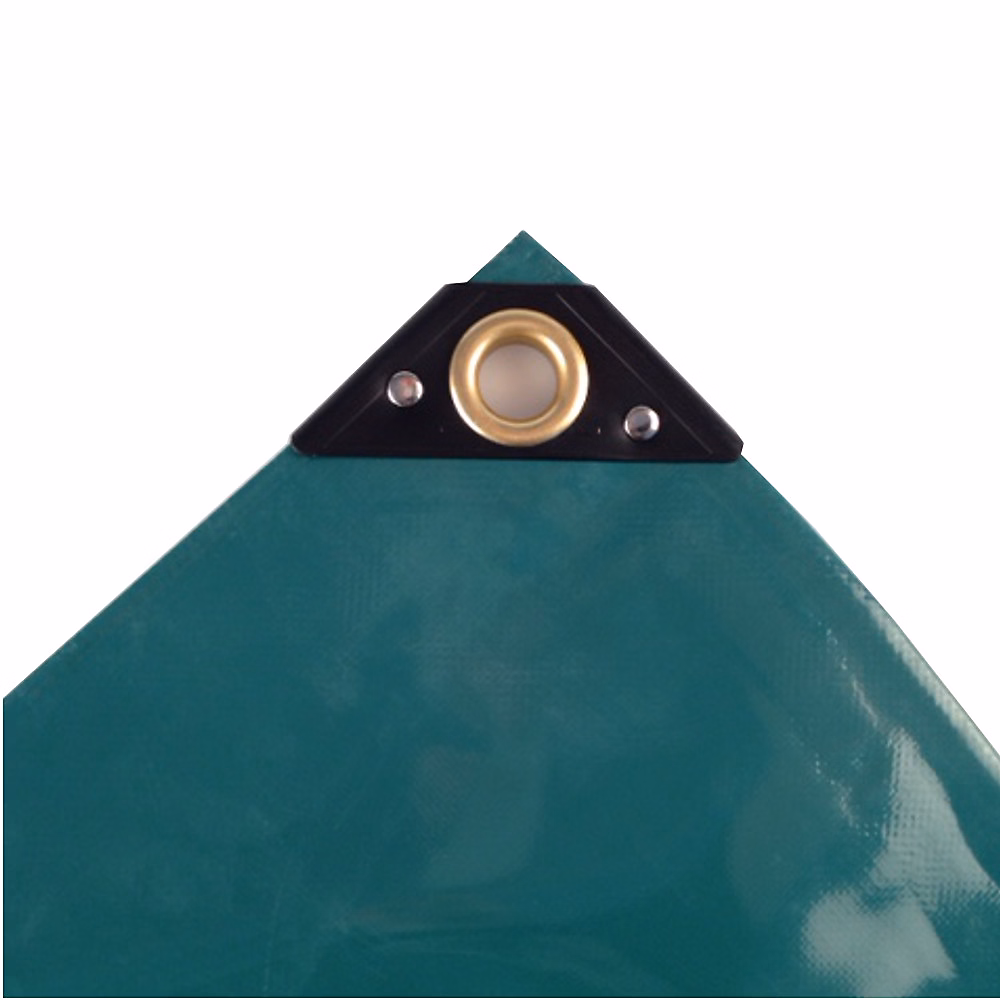 Bâche PVC 650 g/m – verte | résistante | UV | stabil | 6 × 10m (60m)