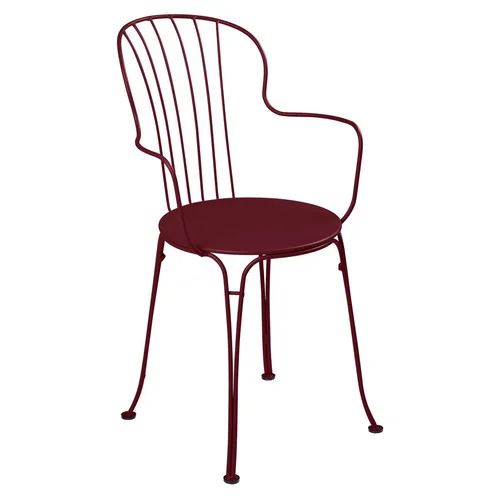 Fauteuil Bridge Opera + coloris noir en acier Fermob - 52 x 56 cm