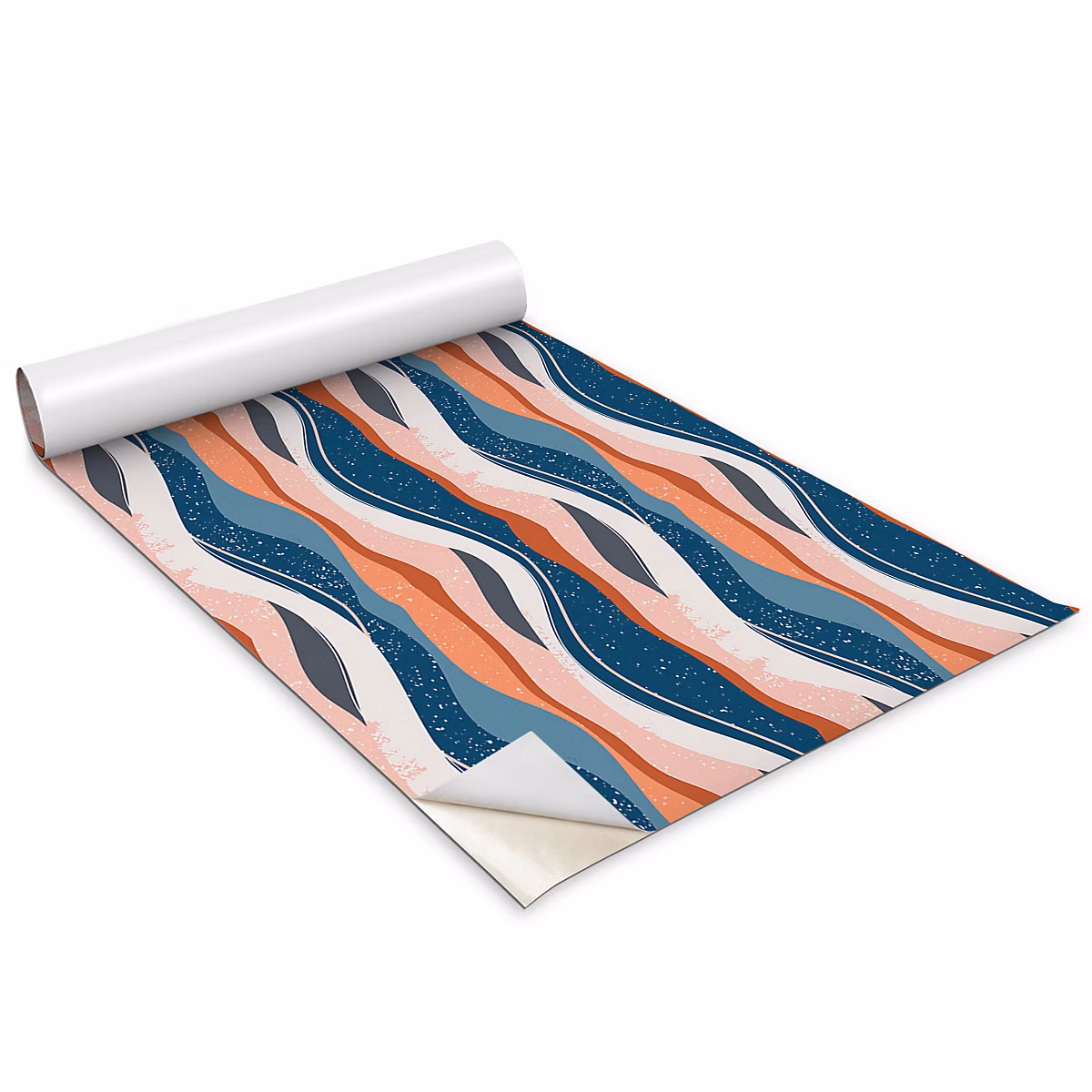 Auto Adhesif Film Vinyle Décoratif Wallfluent 100 × 50 cm Vagues Abstraites Et Colorées Placard et Rénovation DIY