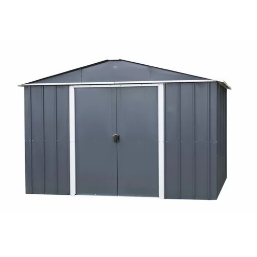 Abri de jardin métal sans plancher coloris anthracite Yardmaster Trigano - 4,4 m²