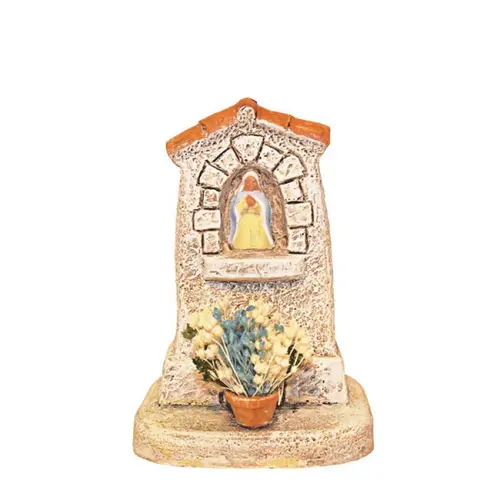 Décor de crèche de Noël oratoire Rochette Santons Escoffier - 8 x 9 x 10 cm