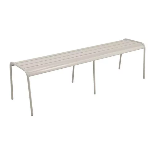 Banc coloris gris en acier Monceau - 160 x 77 x 45 cm