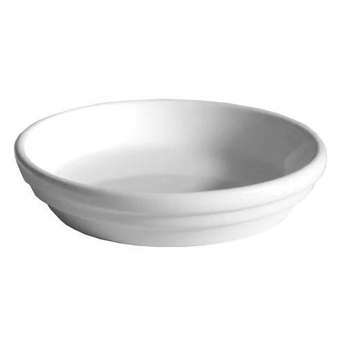 Soucoupe pot horticole blanc Ø 12 x H2,5 cm