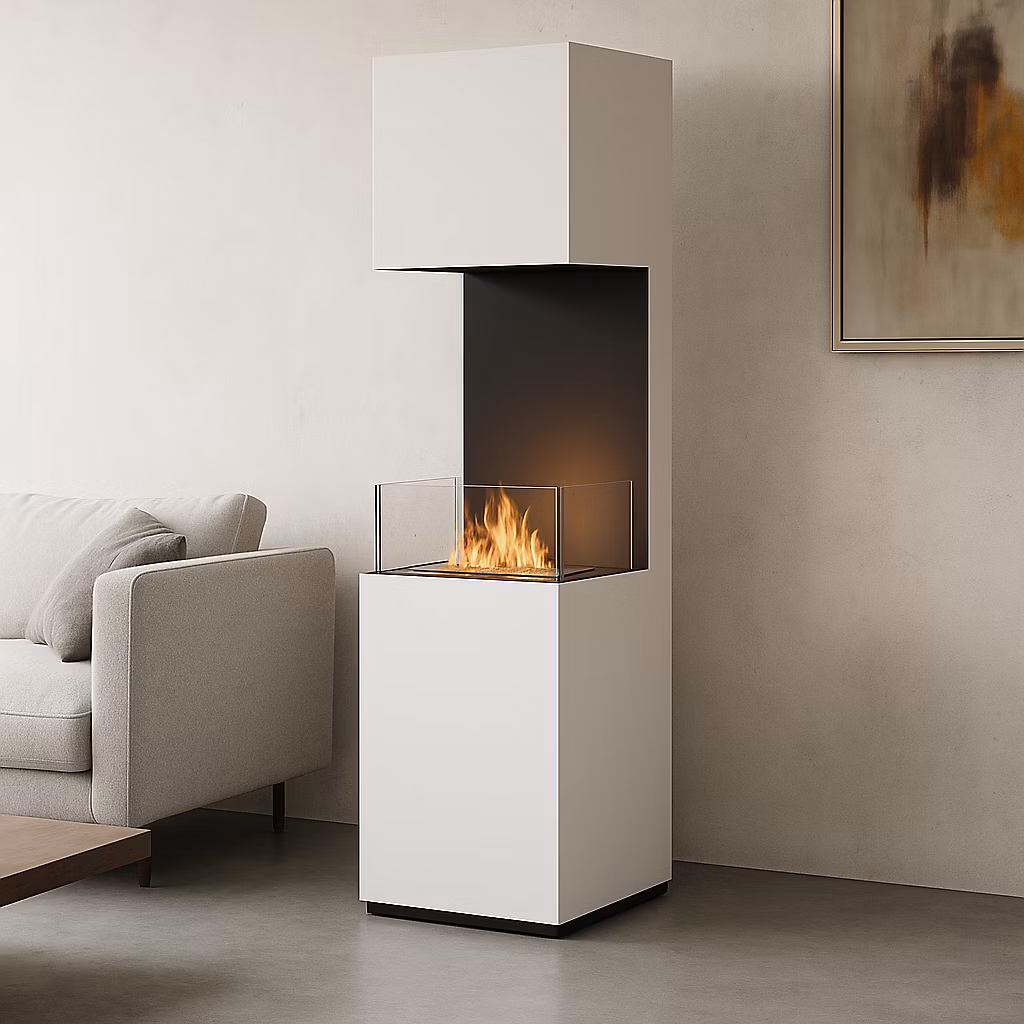 Cheminée éthanol Libao – Coloris Blanc