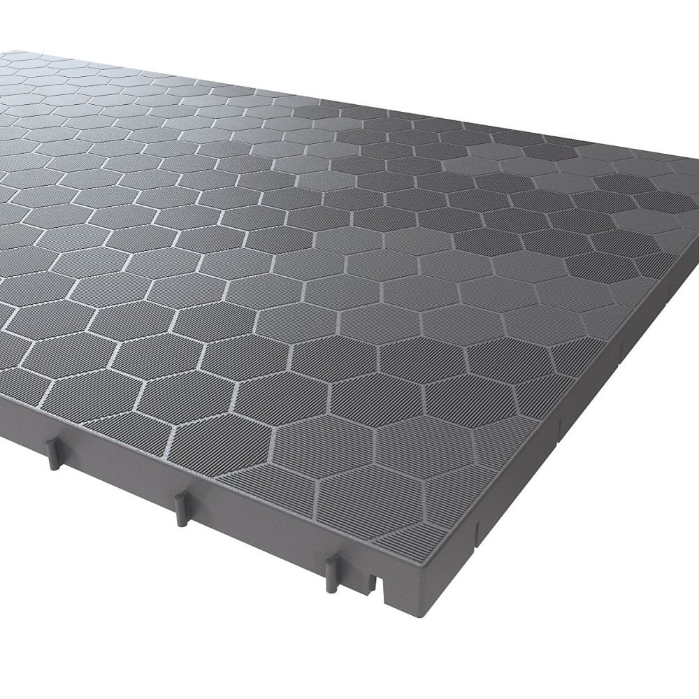 Dalle Clipsable 116 × 76 × 3 cm Rectangulaire Polypropylène Revêtement de Sol Modulable Intérieur / Extérieur Art Plast