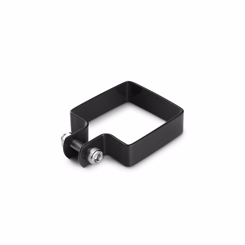 Collier de fixation carré 80 × 80 mm pour portillon grillagé Noir