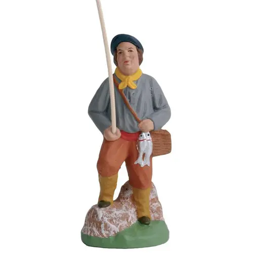 Personnage de crèche de Noël pêcheur des calanques Santons Escoffier - 7 cm