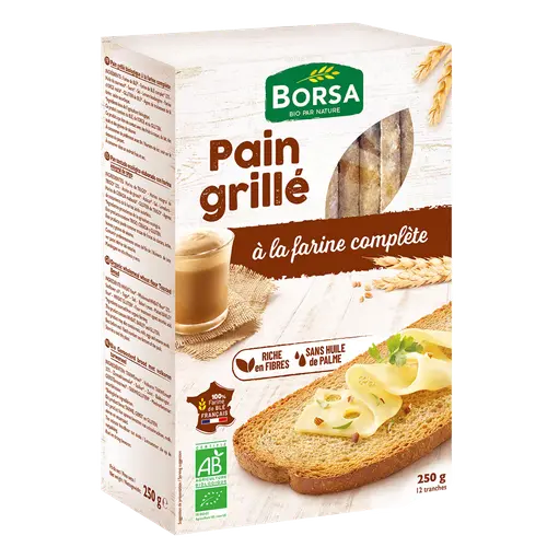 Pains grillés complet bio - 250 gr