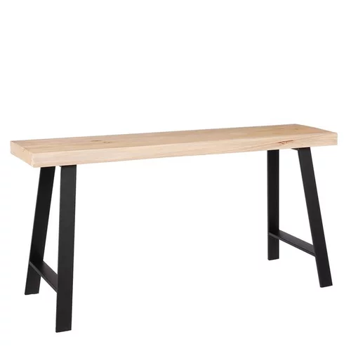 Banc coloris maaron en sapin Plano - 92 x 31 x 46 cm