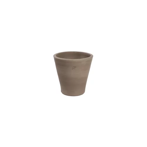 Pot Cuvier contemporain en terre grise H 48 x Ø.47 cm