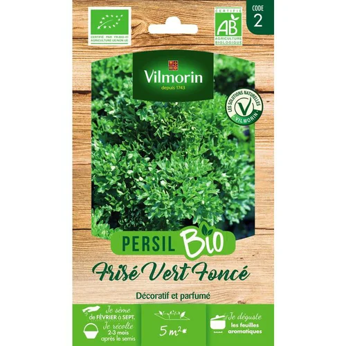 Persil Frisé Vert Foncé Bio Vilmorin - graines à semer