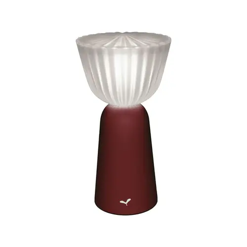 Lampe Swiing coloris rouge cerise noire en aluminium Fermob - 22 cm