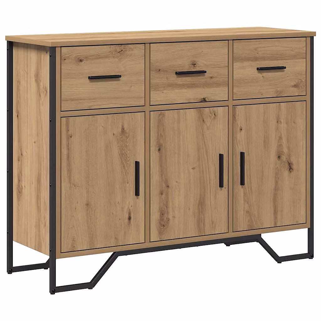 Meuble – Buffet chêne artisanal 97 x 32.5 x 74.5 cm Bois d'ingénierie vidaXL