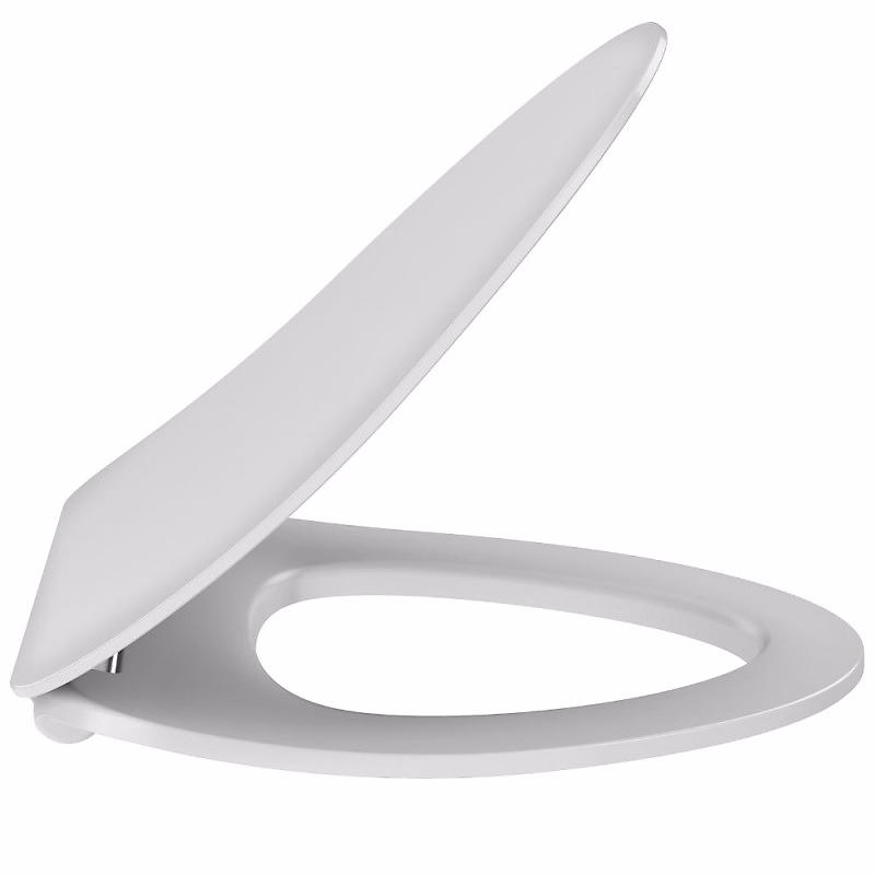 Abattant extra – plat JACOB DELAFON, Nouvelle Vague descente progressive et déclipsable, Blanc