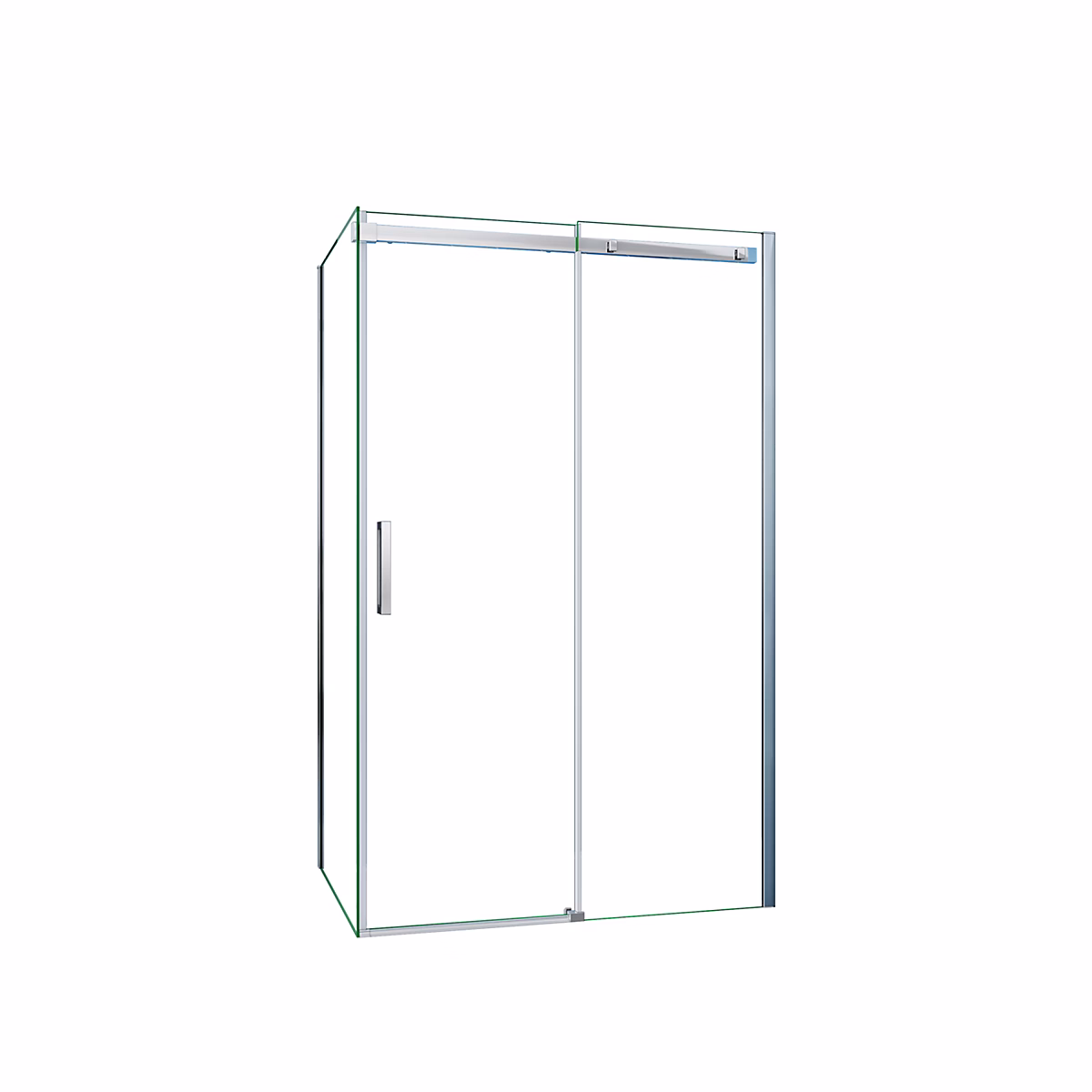 Cabine De Douche 160 × 70 × 195cm Porte De Douche Coulissante Et Paroi De Latérale